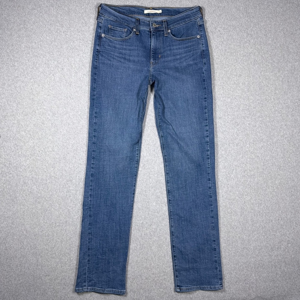 Levi Strauss & Co Womens Classic Straight Leg Blue Jeans Size 4 Medium Wash